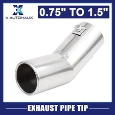 Auto Chrome Curved Exhaust