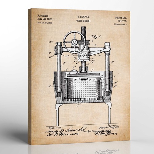 Wine art press - wine, patent