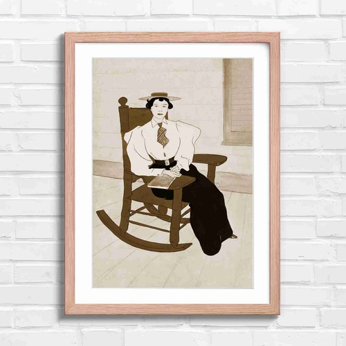 Women vintage rocking - vintage,