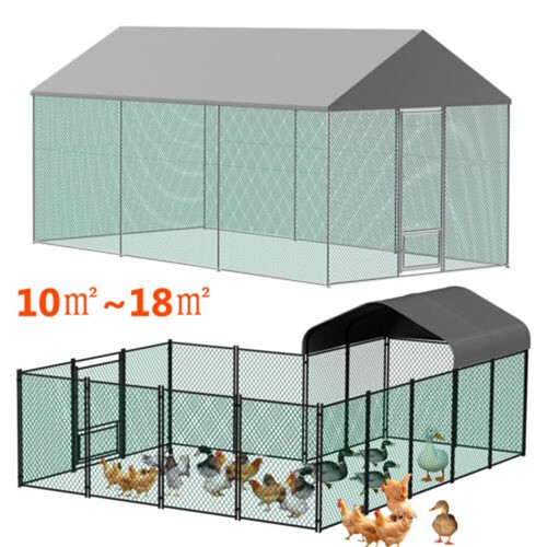 Xxl metal chicken coop walk - chicken, walk-in