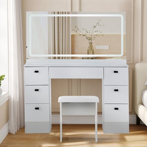White dressing table wood - white,