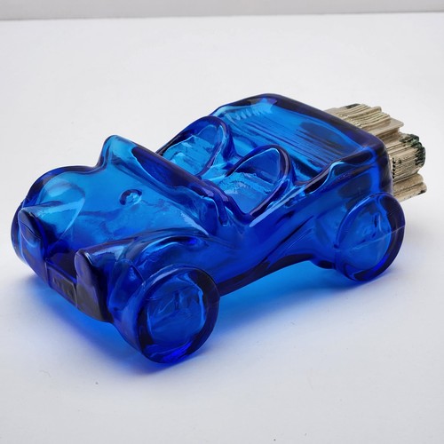 Vintage groovy avon blue glass - avon,