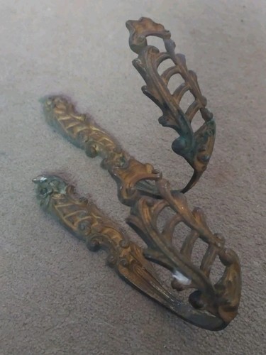 Pair antique french - pair, brass