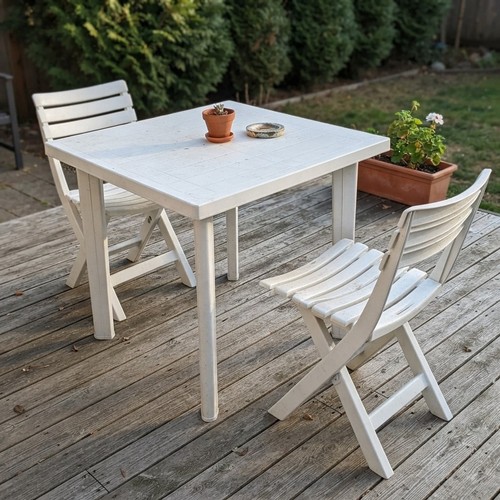White plastic garden - plastic, &