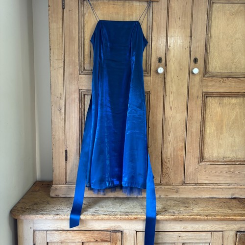 Debut dress blue nylon satin - debut,