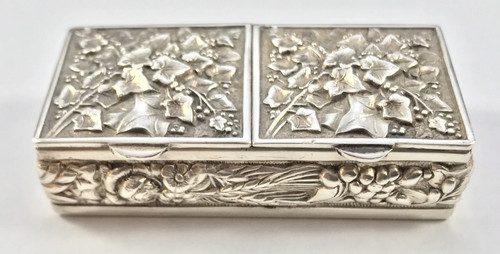 Lovely silver double pill - silver,