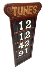 Antique Wooden Oak Tunes Hymn