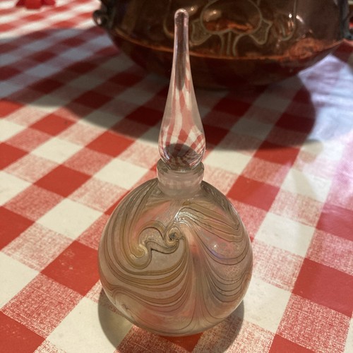 Okra irridescent glass perfume - glass,