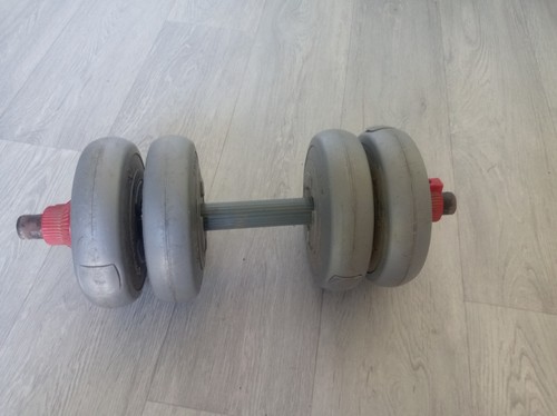 Grey 8kg dumbell - dumbell, x1