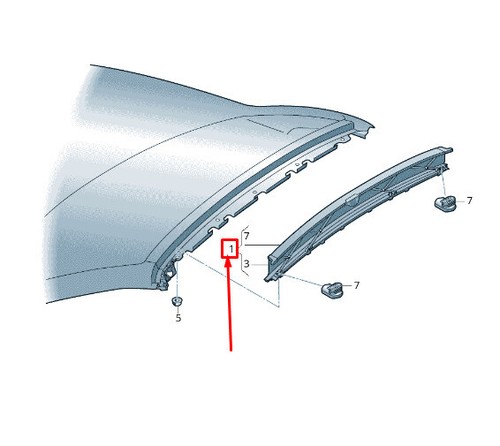 Eos wind deflector - vw, 1f