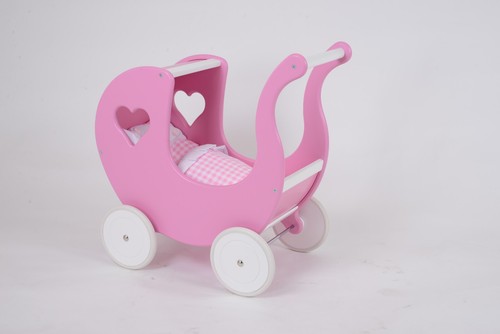Brand new wooden doll pram - new,