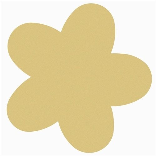 Wooden flower shape - wooden,