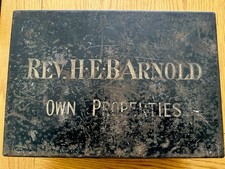 Old Metal Deed Box Vintage