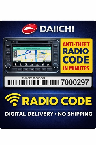 Daiichi radio code for - radio, peugeot