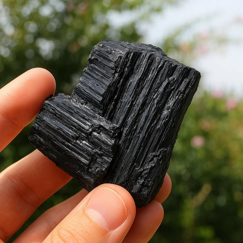 3pcs raw black tourmaline - raw,