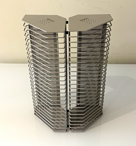 Vintage techpoint silver - silver, metal