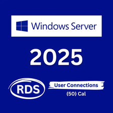 RDS CAL - Remote Desktop Service For Windows Server 2025 (50 User Connections)