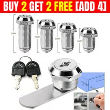 Cam Lock Locker Furniture Lock Post Mail Box Lock Camlock Cabinet Drawer Keys UK