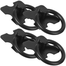  4 Pcs Drop Ring Pull Knob Cabinet Door Handles Furniture Hardware Pulls