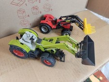 Set 2 Tractor Siku Claas Ares 697 ATZ Siku Massey Ferguson Stoll Diecast Model