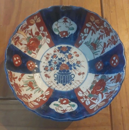 Japanese imari porcelain bowl - japanese,