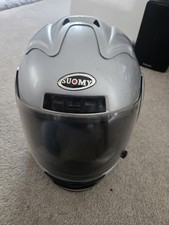 Preowned SUOMY Crash helmet.  Good Condition. Some Scuffs. Small Size.
