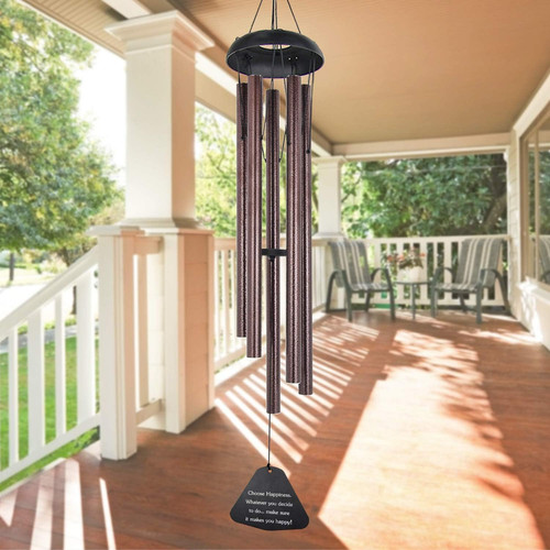 Bronze aluminum wind chimes - bronze,