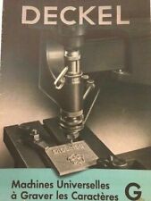 Deckel G & GK Pantograph