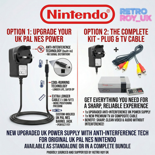 Nintendo nes power - power, supply