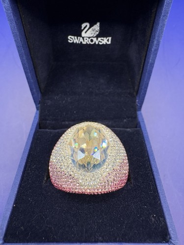 Swarovski statement ring - statement, pink