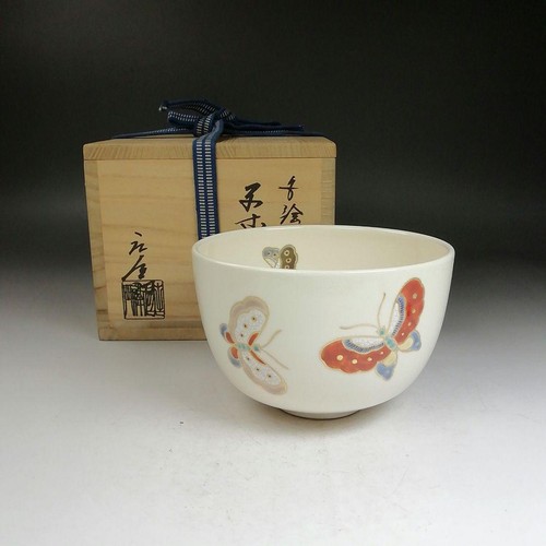 Tea bowl polychrome enamel - bowl,,