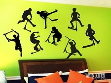 Stunt Scooter Stickers, Scooter Wall Decal, Scooter Sticker, Bicycle Decal ga251