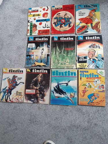 Tintin vintage comics - vintage, in