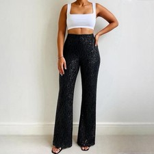 Zara Black Semi Sheer Sequin