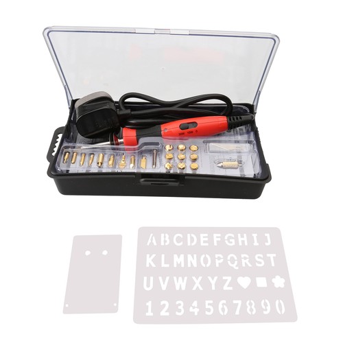 22pc wood burning - wood, marking