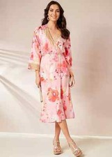 KALEIDOSCOPE Pink Print Kimono