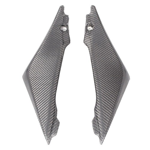 Black carbon fiber tank - fiber, side