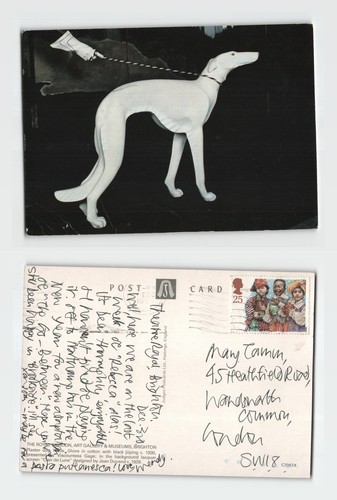 Postcard greyhound art deco - postcard,