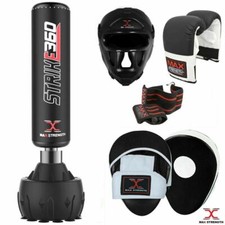 6ft Boxing Free Standing Punch Bag Stand MMA Martial Arts Punching Gloves Sets