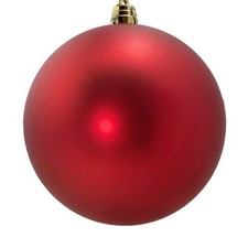 Red Christmas Tree Decoration Extra Large XXL Giant Baubles 20cm Matt Red x 3