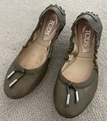 Tod olive leather - tod’s, scrunch