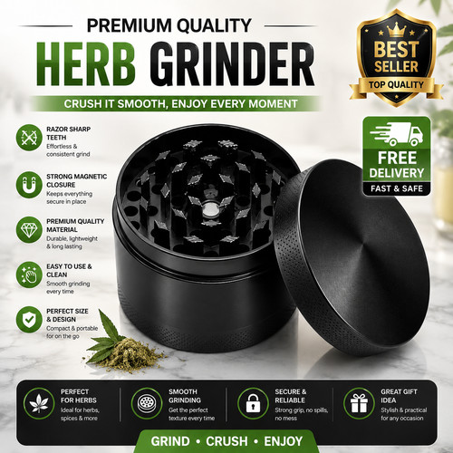 Black part mm grinder - 50,