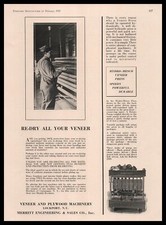 1930 Merritt Lockport New York Hydro-Mesco Veneer Press Photos Vintage Print Ad