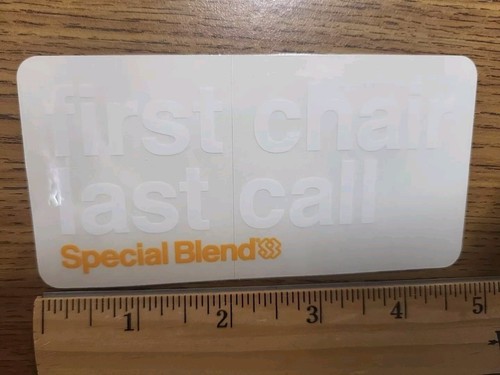 One special blend - special, first