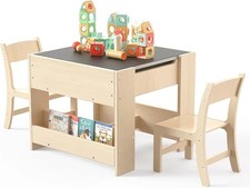 4-in-1 Kids Desk with 2