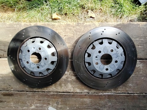 Front drilled brake discs - drilled, shw