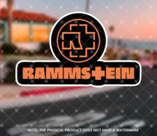 Rammstein Band Rock Group Orange Vinyl car Laptop wall art Sticker decal 18x11cm