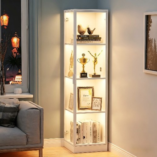 Corner display case - 63",