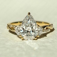 4.29 TCW Pear Cut Moissanite
