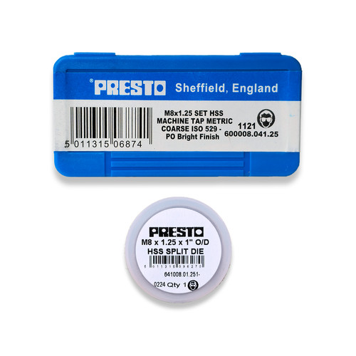 Presto taps die - taps, x
